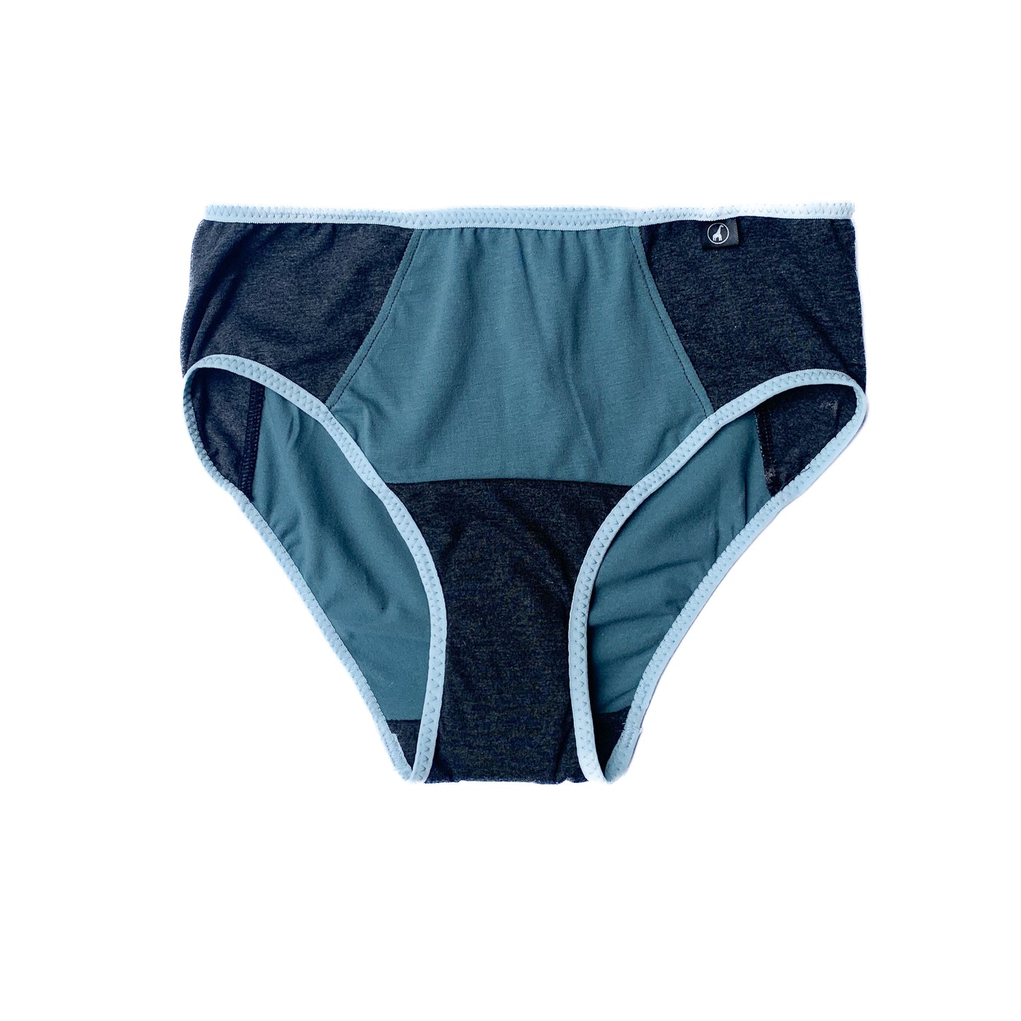 VERT DE GRIS ∣ culotte menstruelle mini fuites MIMI ∣ taille régulière raglan