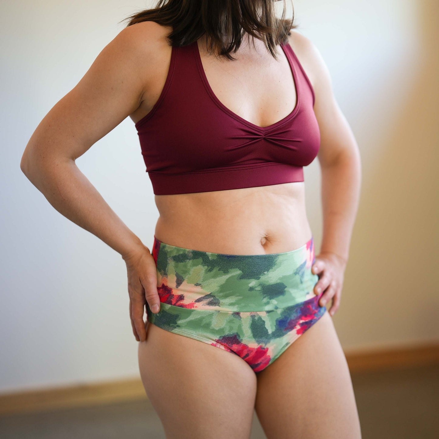 KALIMA | Bas de bikini taille haute | Splash