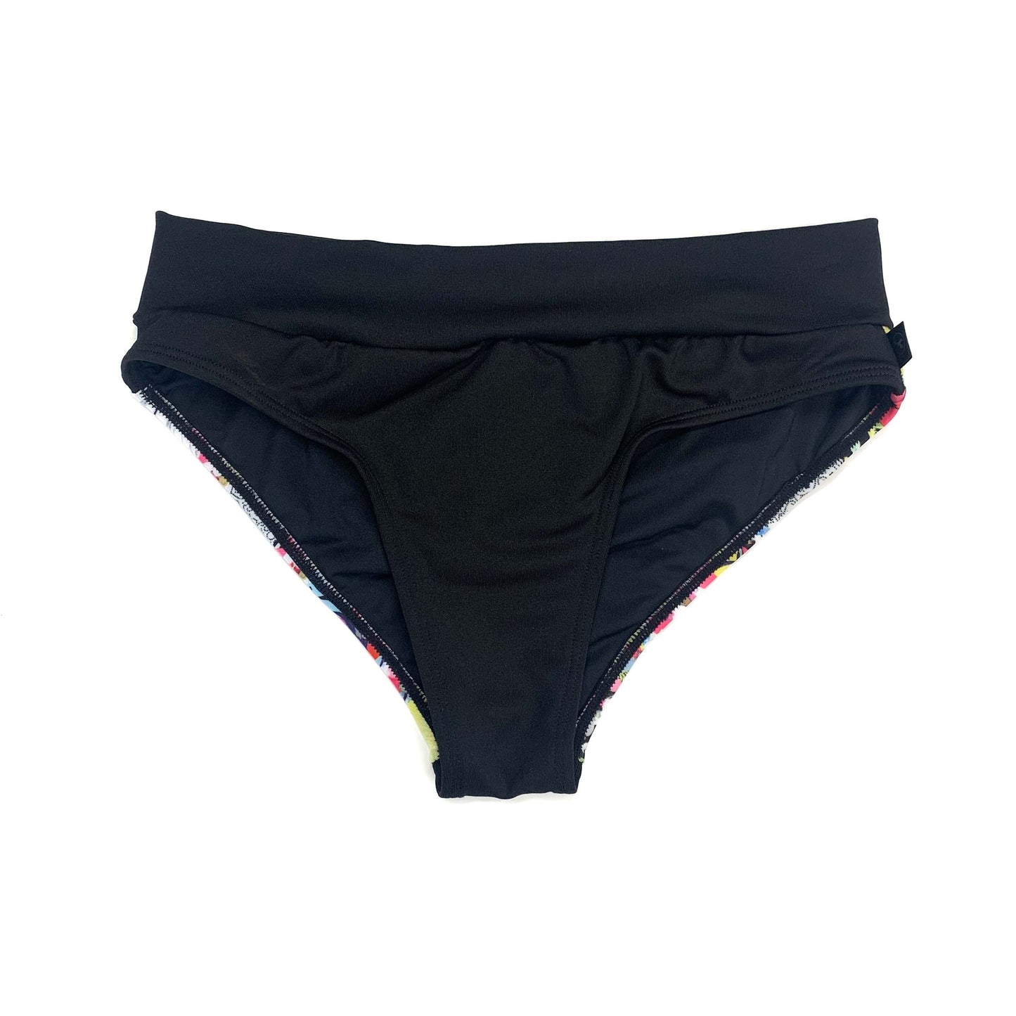 ASTER | Bas de bikini taille régulière | Fleurs et papillons