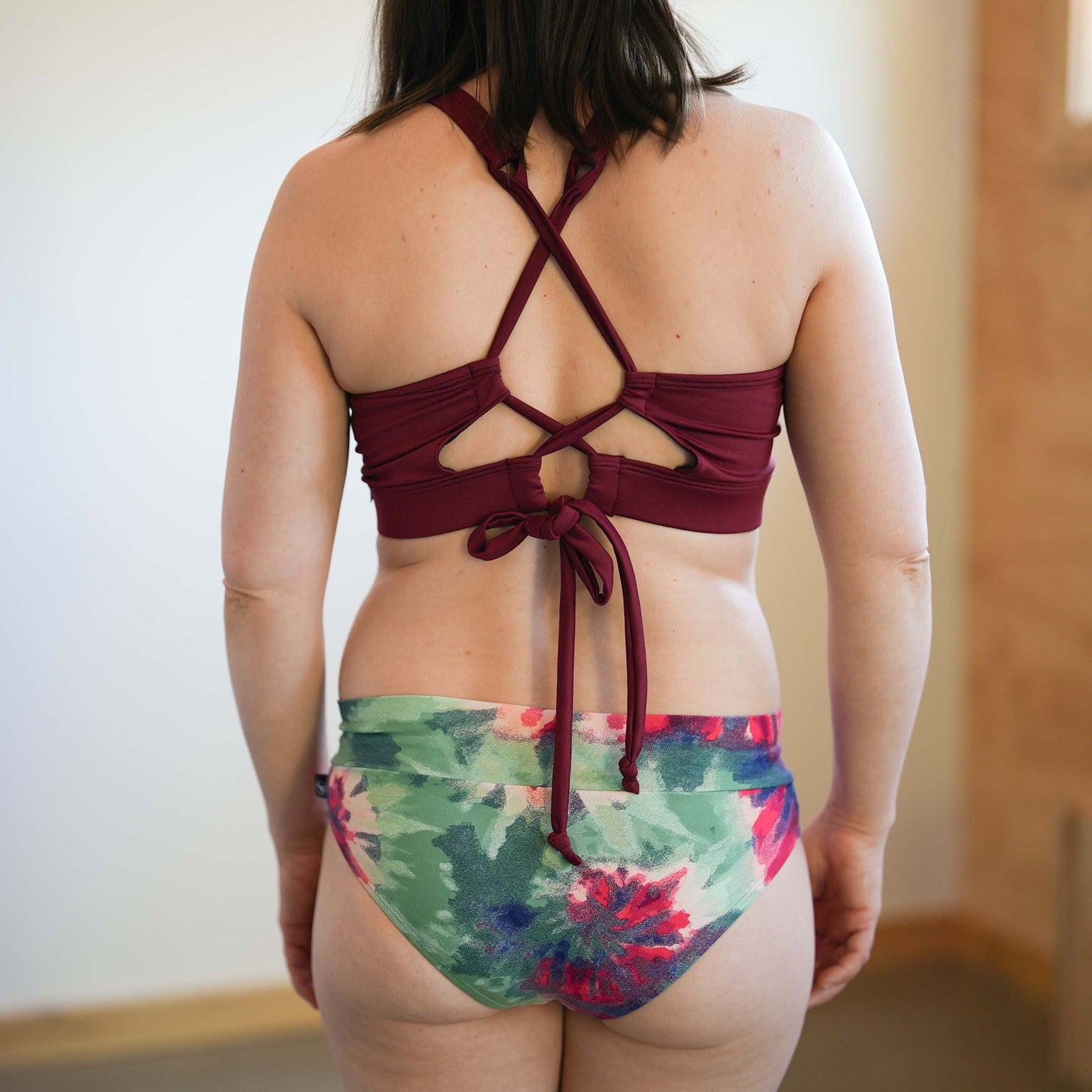 BELLIS | Haut de bikini bralette | Bordeaux