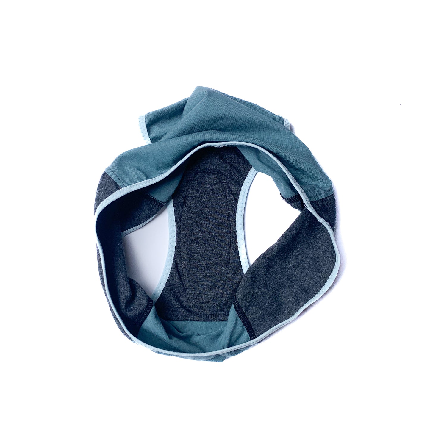 VERT DE GRIS ∣ culotte menstruelle mini fuites MIMI ∣ taille régulière raglan