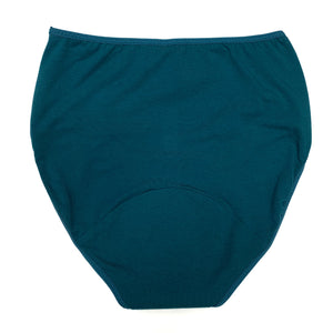 FLEURS D'EAU  | culotte menstruelle | taille haute | turquoise