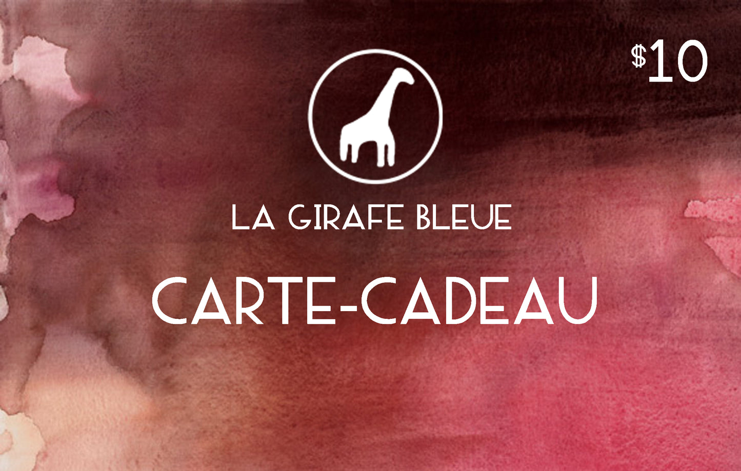 Carte-cadeau  - La Girafe Bleue -