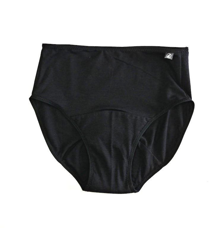 Culotte menstruelle NOIRE | taille haute