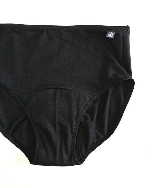 Culotte menstruelle NOIRE | taille haute