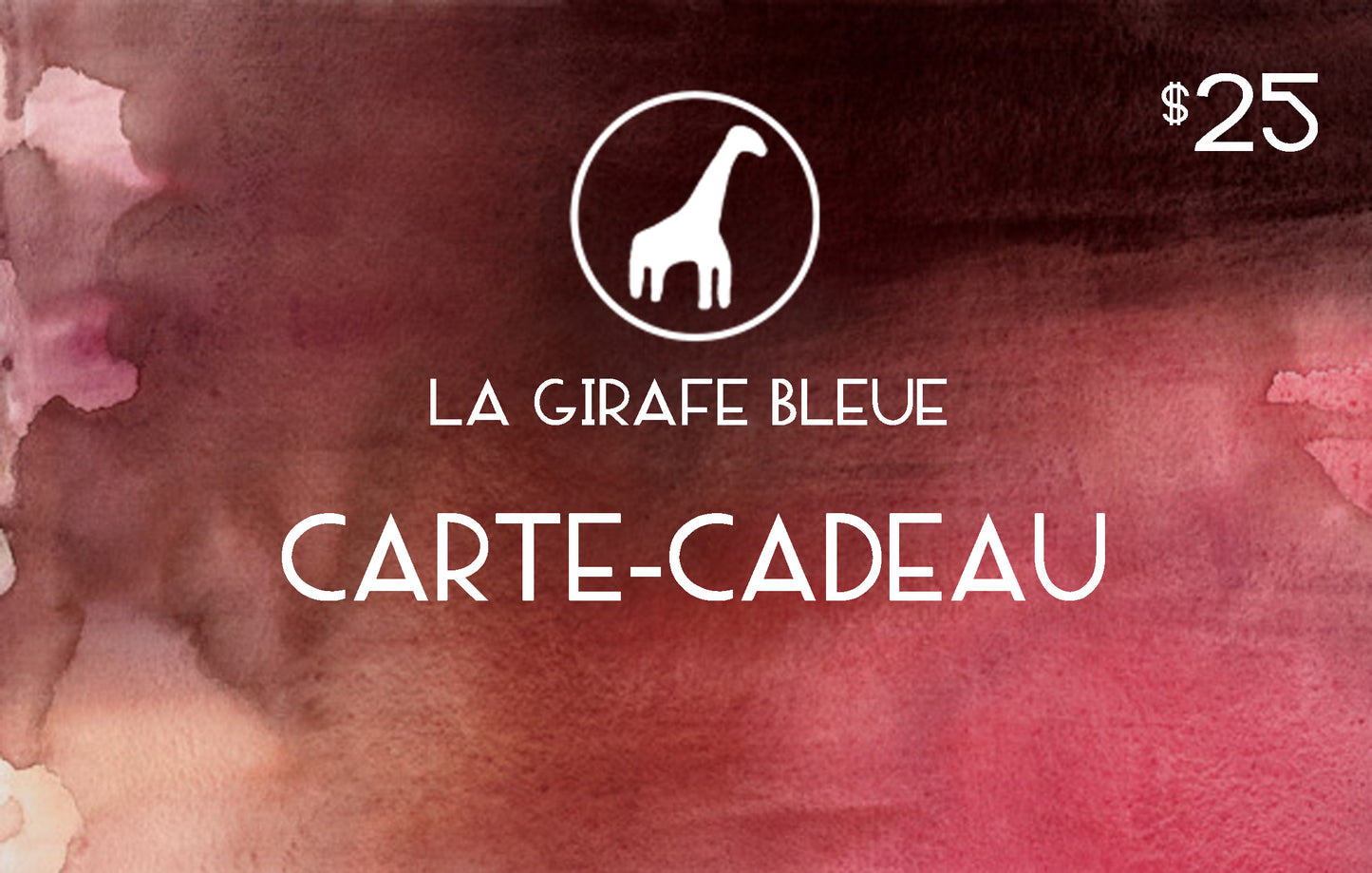 Carte-cadeau  - La Girafe Bleue -