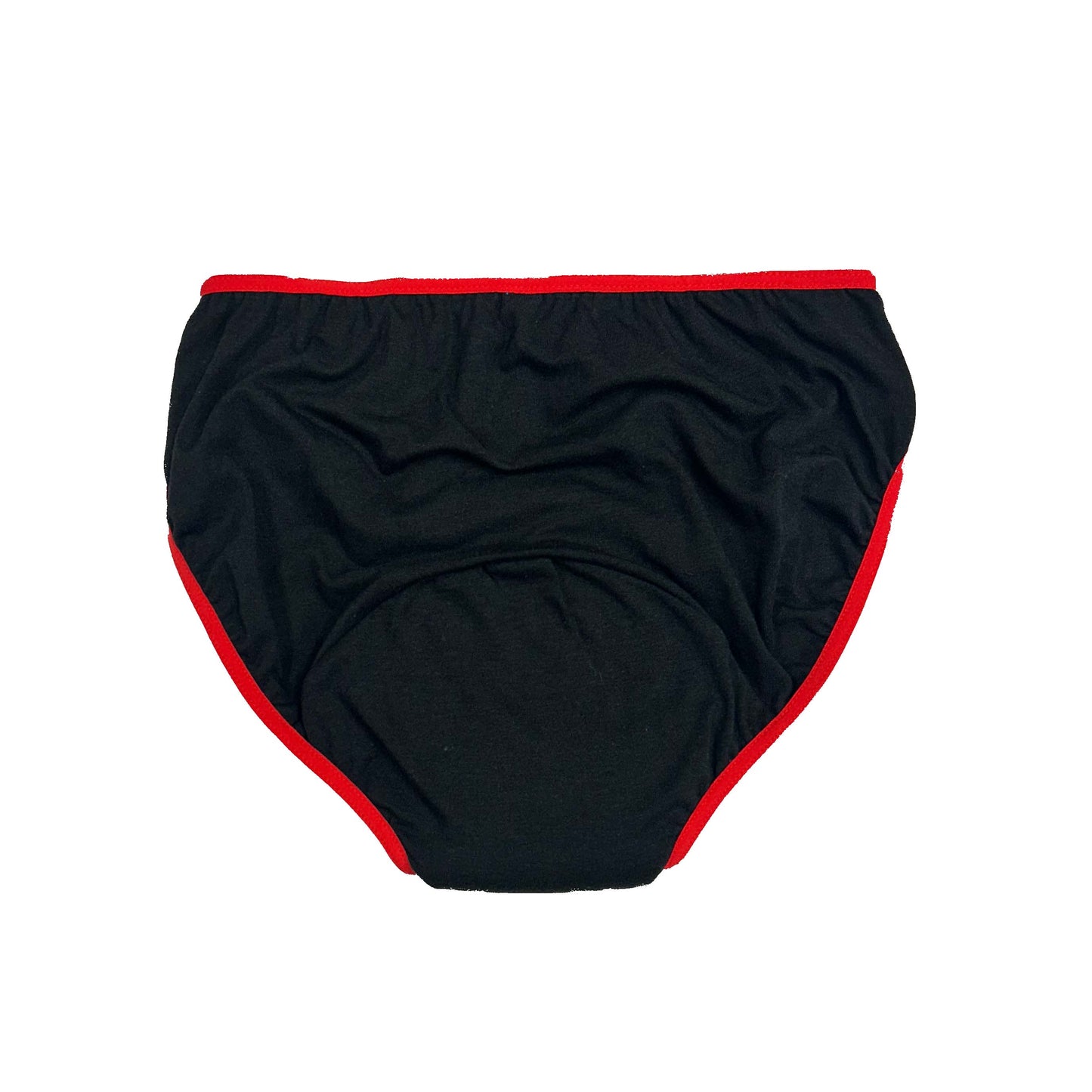 NOIRE / ROUGE ⎸ Culotte menstruelle ⎸ taille régulière