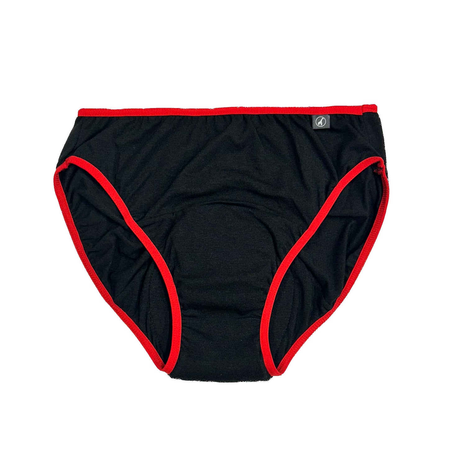 NOIRE / ROUGE ⎸ Culotte menstruelle ⎸ taille régulière