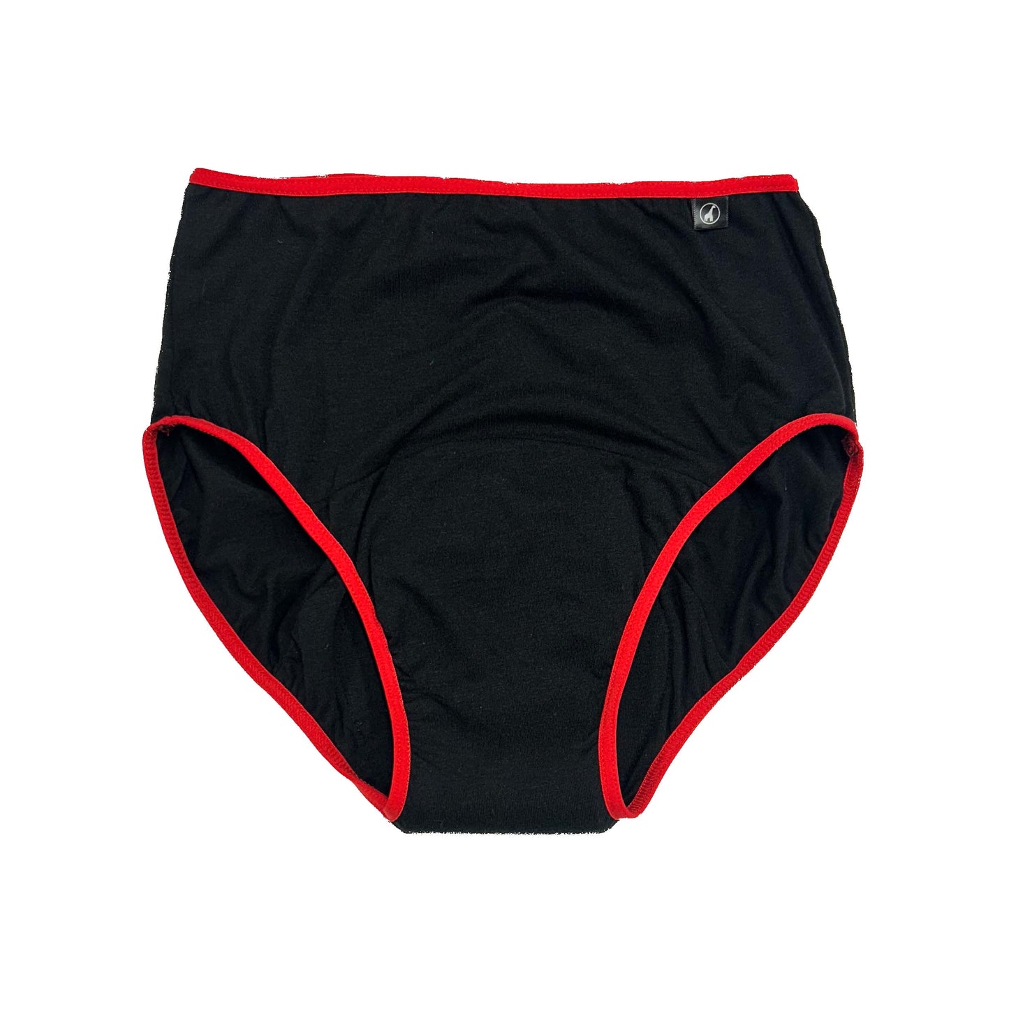 NOIRE / ROUGE ∣ culotte menstruelle ∣ taille haute