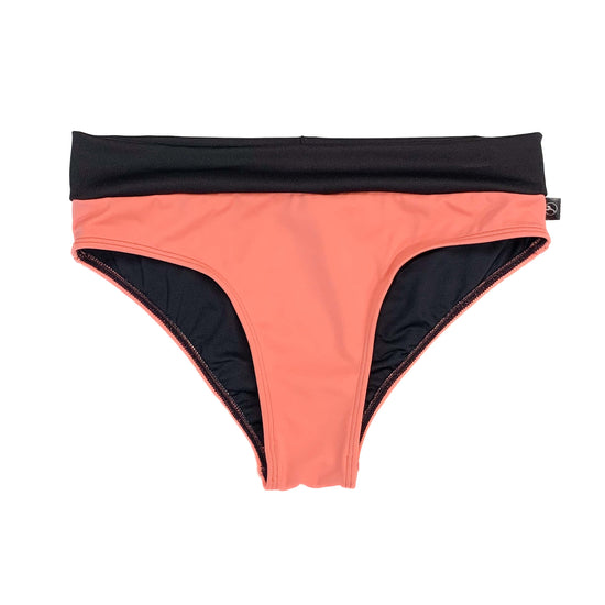 ASTER | Bas de bikini taille régulière |Corail
