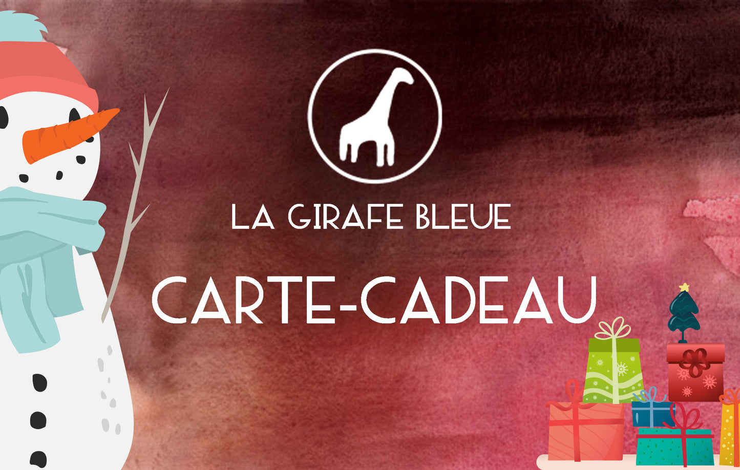 Carte-cadeau La Girafe Bleue