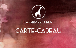 Carte-cadeau  - La Girafe Bleue -